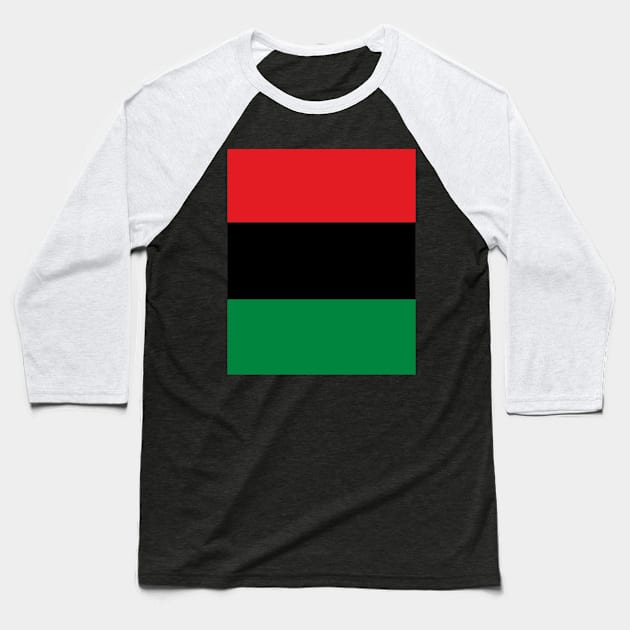 Pan African Flag Baseball T-Shirt by Flippin' Sweet Gear